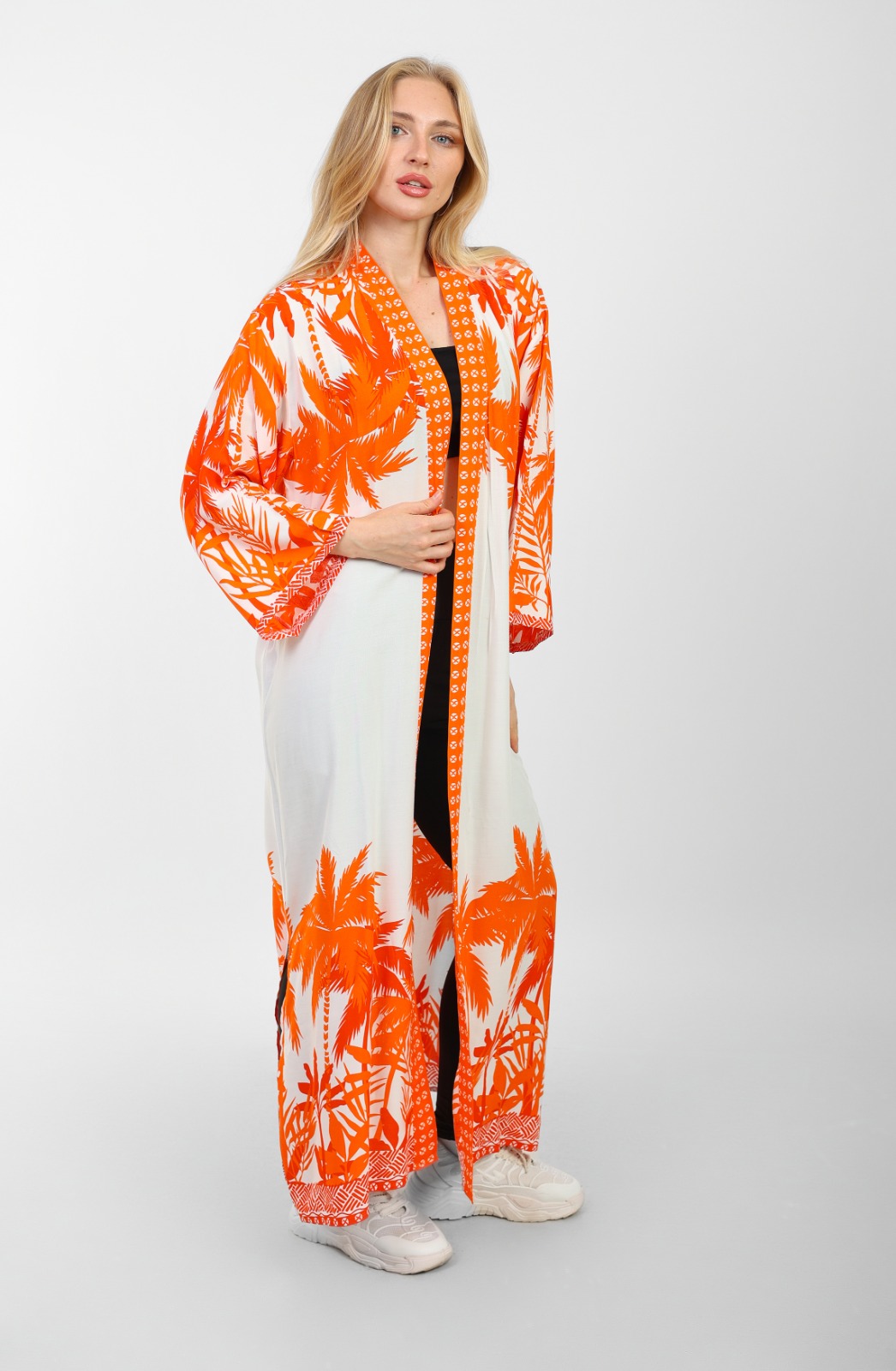 Palm Long kimono