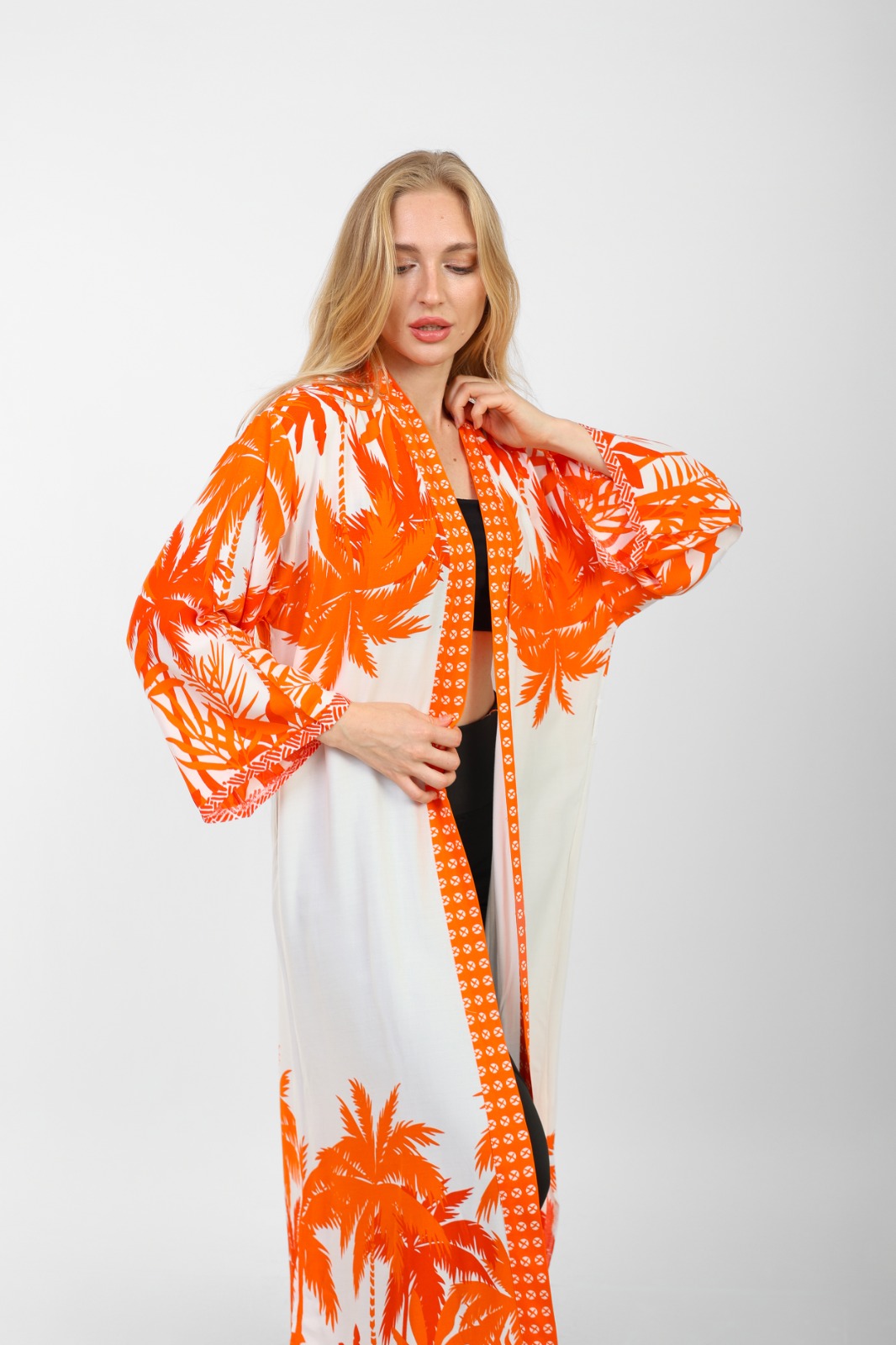 Palm Long kimono